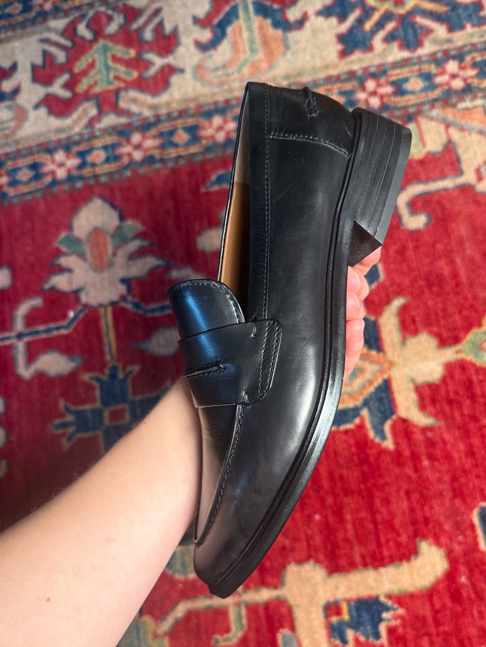 SARTO By Franco Sarto Black Leather Penny Loafers - Picture 9 of 16